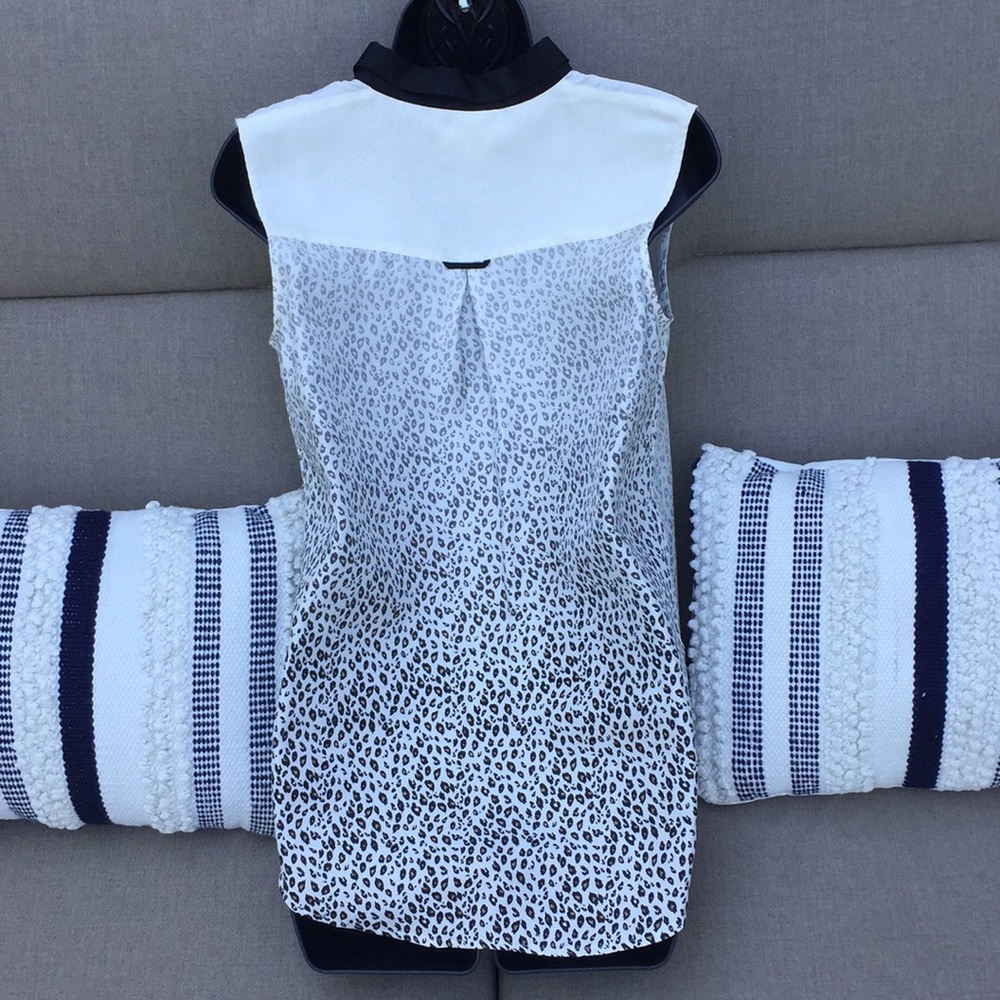 BAND OF OUTSIDERS 100% Silk Leopard Ombre Top - Picture 3 of 16